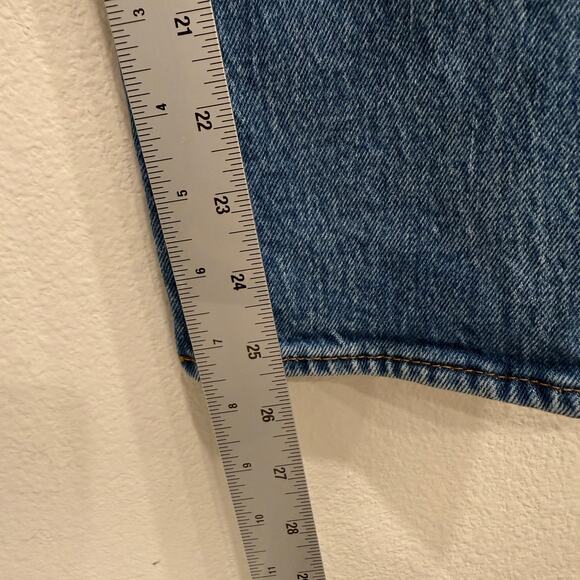 Levi’s Women’s W26 L27 Ribcage Straight Ankle Georgie High Rise Retro Jeans - Picture 7 of 9